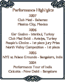 Sandra Belly Dance performance highlights india mexico city new dehli bangalore antalya turkey istanbul gar gazino club med