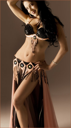 bellydance bellydancer belly dance sandra odalisca raks sharki bella costume coin orange