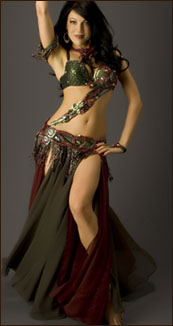 stomach wrap belly dance turkish costume 